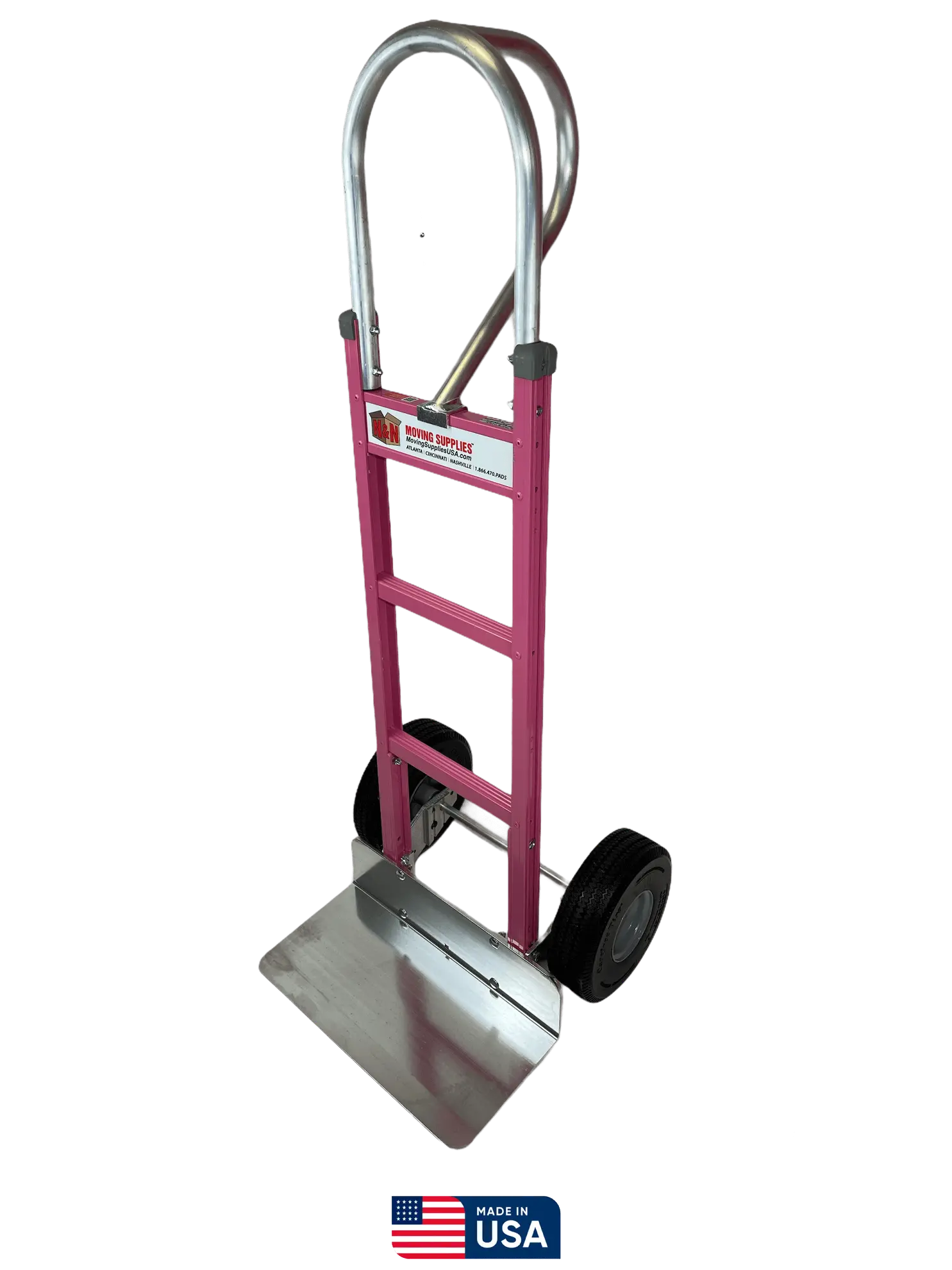 Picture of Pink Liberator Aluminum Hand Truck - Solid Nose Plate