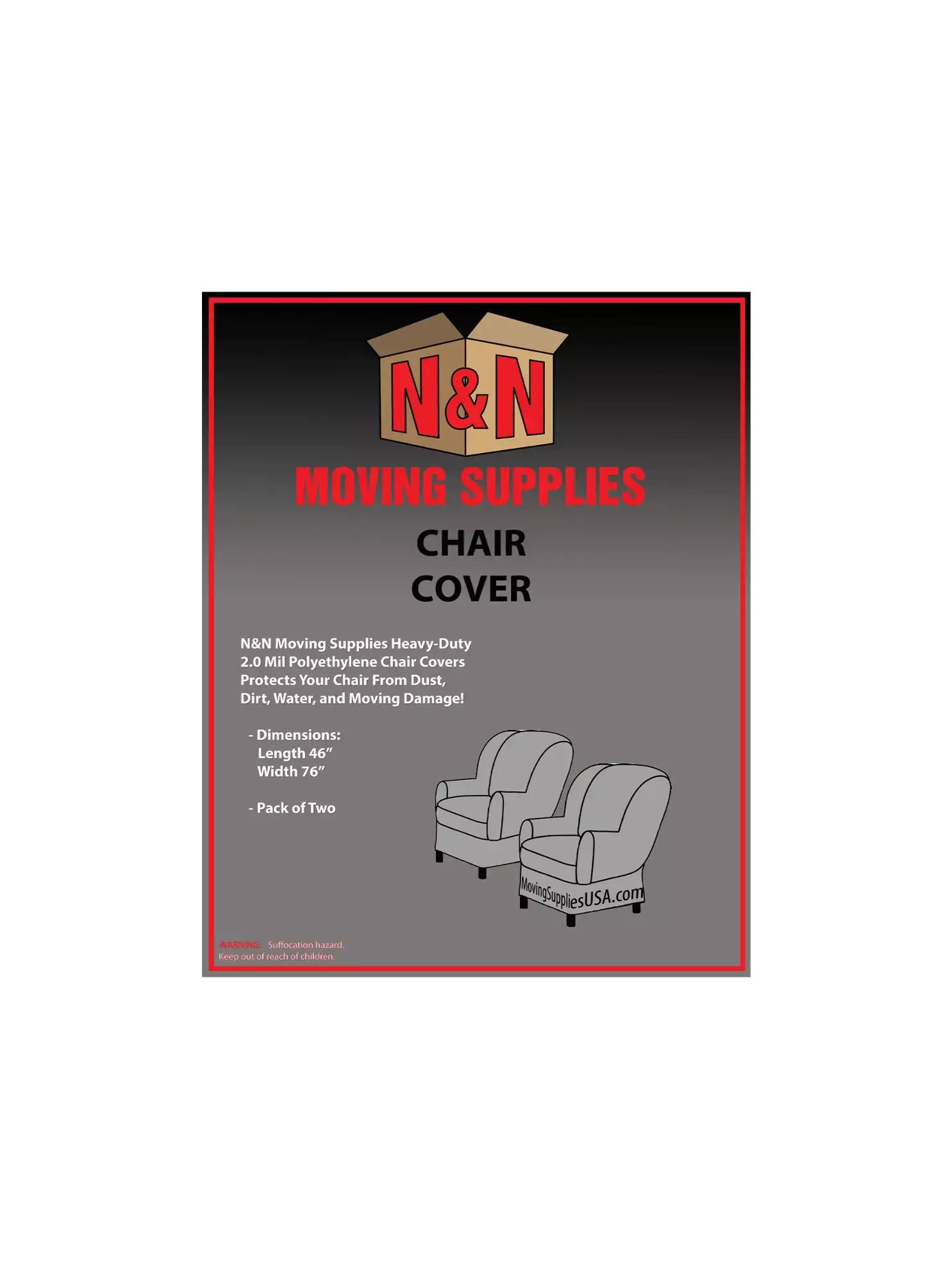 Picture of Plastic Chair Cover (Case of 48 Packs)