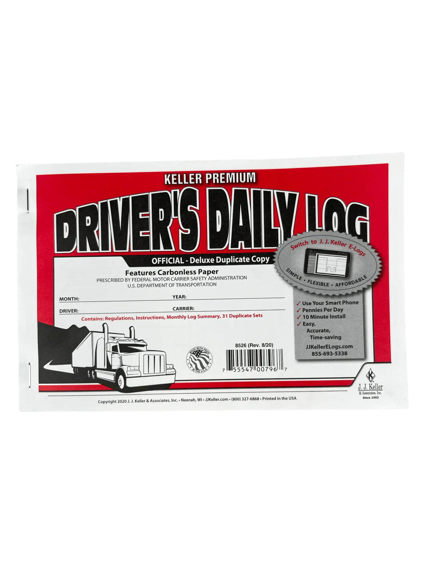 Picture of Driver's Daily Log Book - Single Book